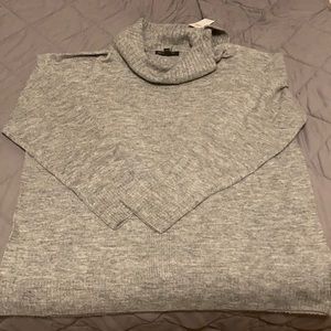 Banana Republic Light Gray Cowl Neck Sweater